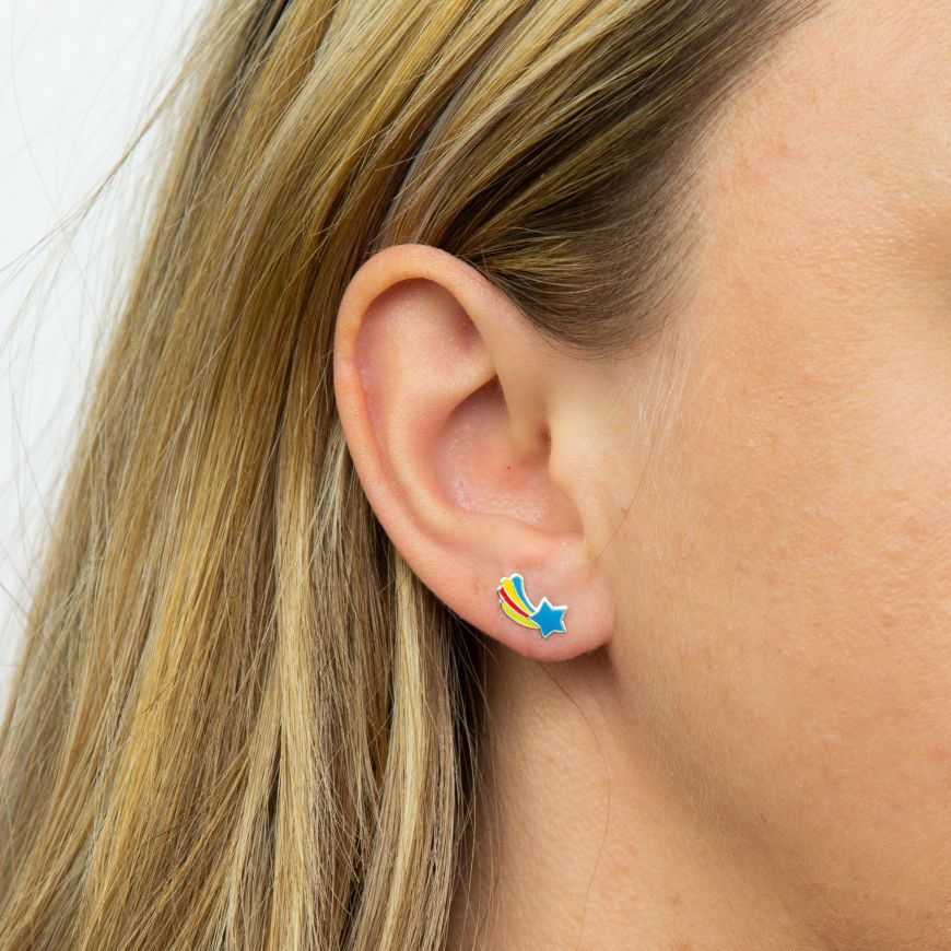 Star & Rainbow Stud Earrings - John Ross Jewellers