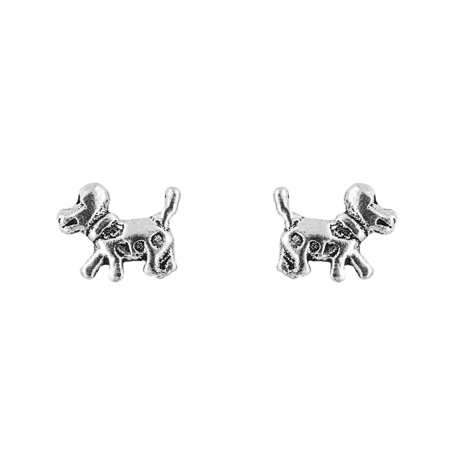 Posing Pup Stud Earrings - John Ross Jewellers