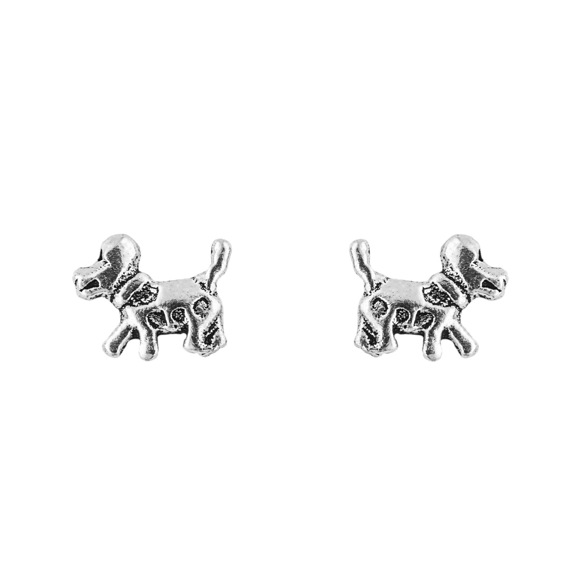 Posing Pup Stud Earrings - John Ross Jewellers