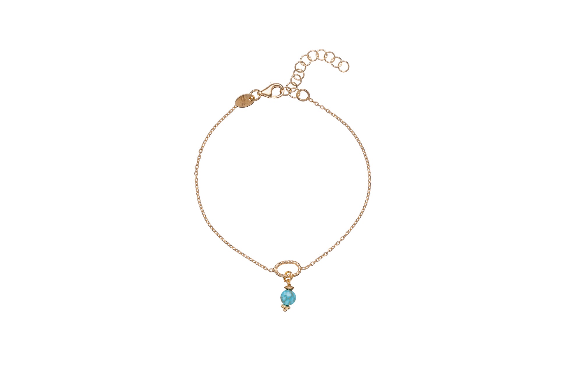 Sunshine Turquoise Nugget Charm Bracelet - John Ross Jewellers