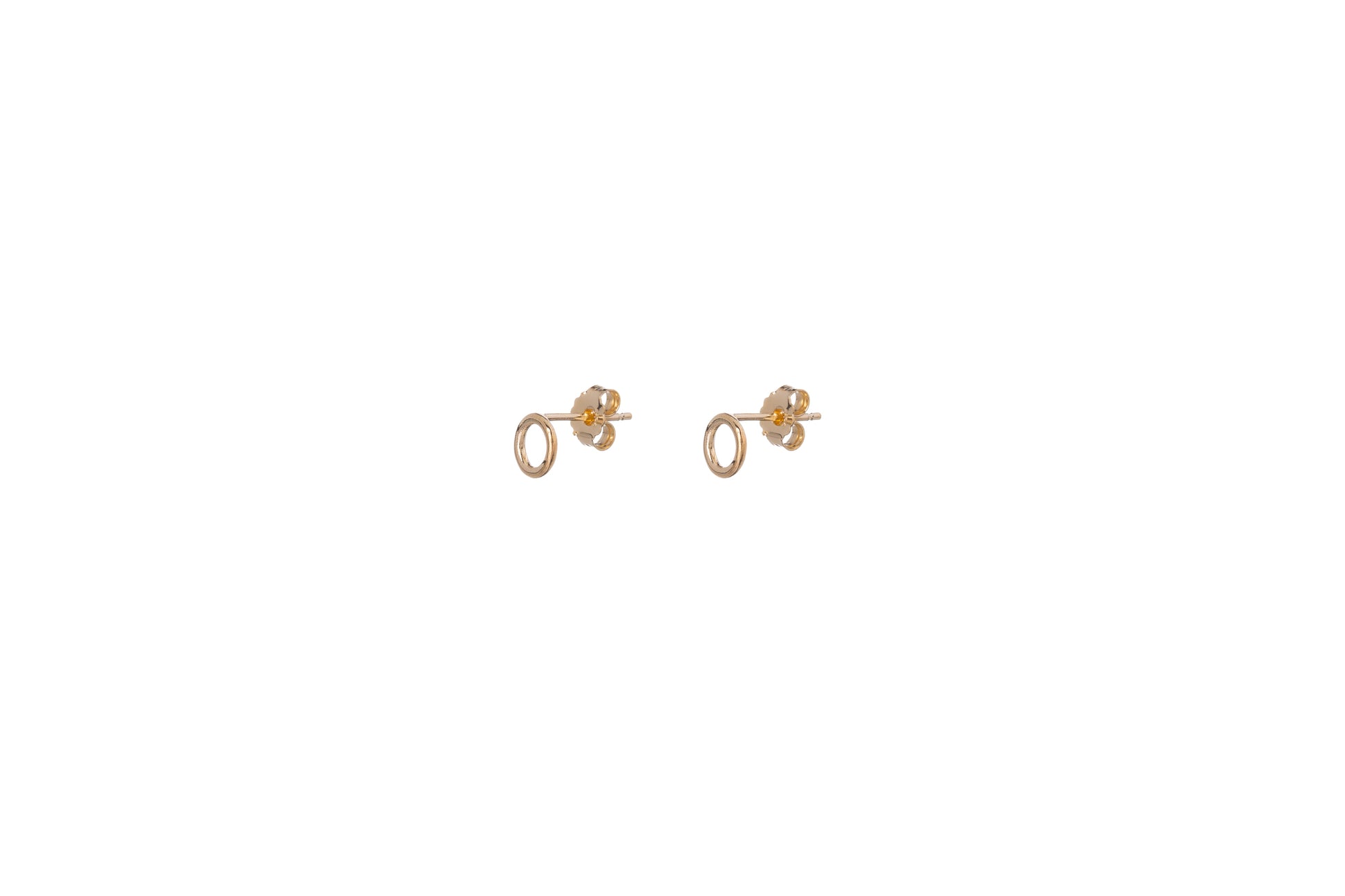 Sunshine Simple Open Circle Stud Earrings | 6mm - John Ross Jewellers