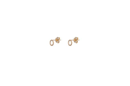 Sunshine Simple Open Circle Stud Earrings | 6mm - John Ross Jewellers