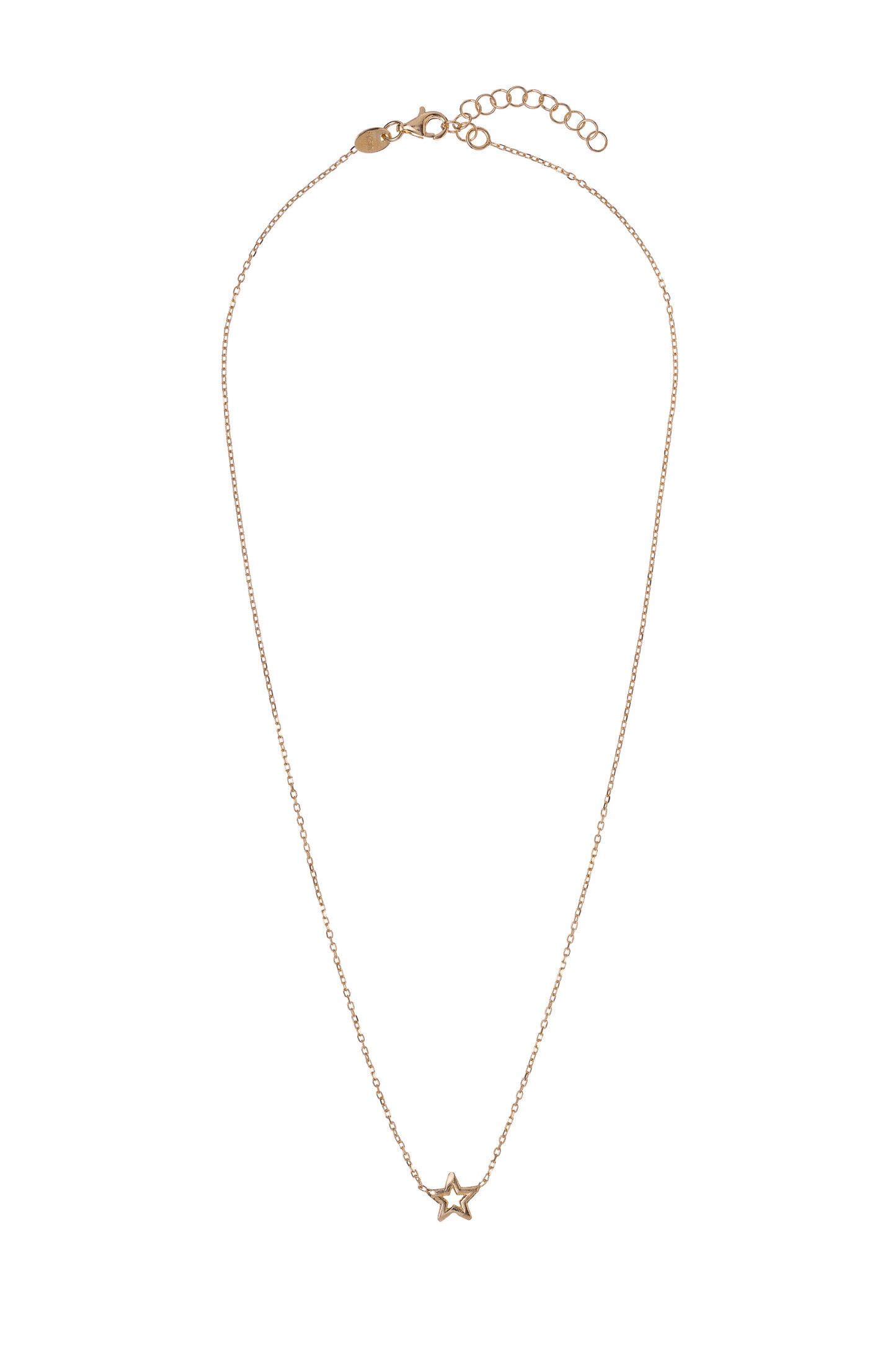 Sunshine Simple Open Star Necklace - John Ross Jewellers