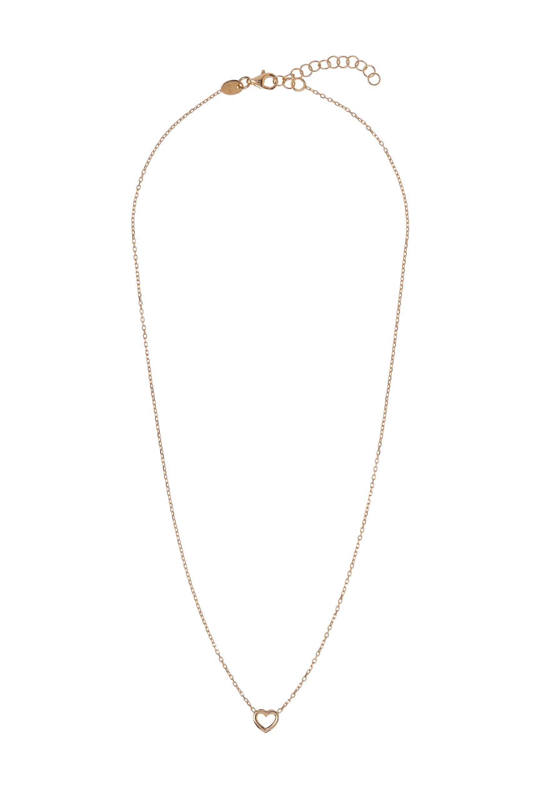 Sunshine Simple Open Heart Necklace - John Ross Jewellers