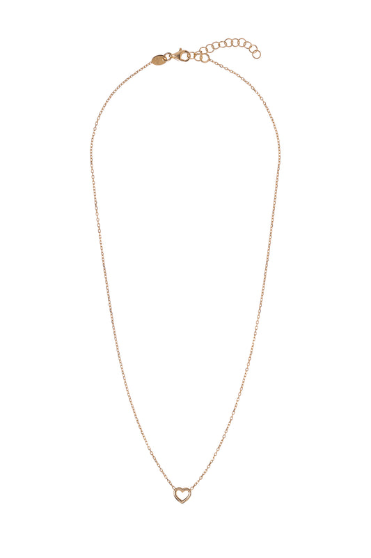 Sunshine Simple Open Heart Necklace - John Ross Jewellers