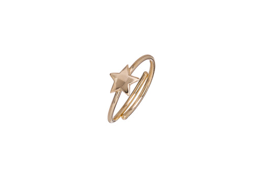 Sunshine Simple Solid Star Ring - John Ross Jewellers