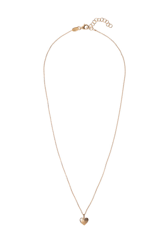 Sunshine Simple Solid Heart Necklace - John Ross Jewellers