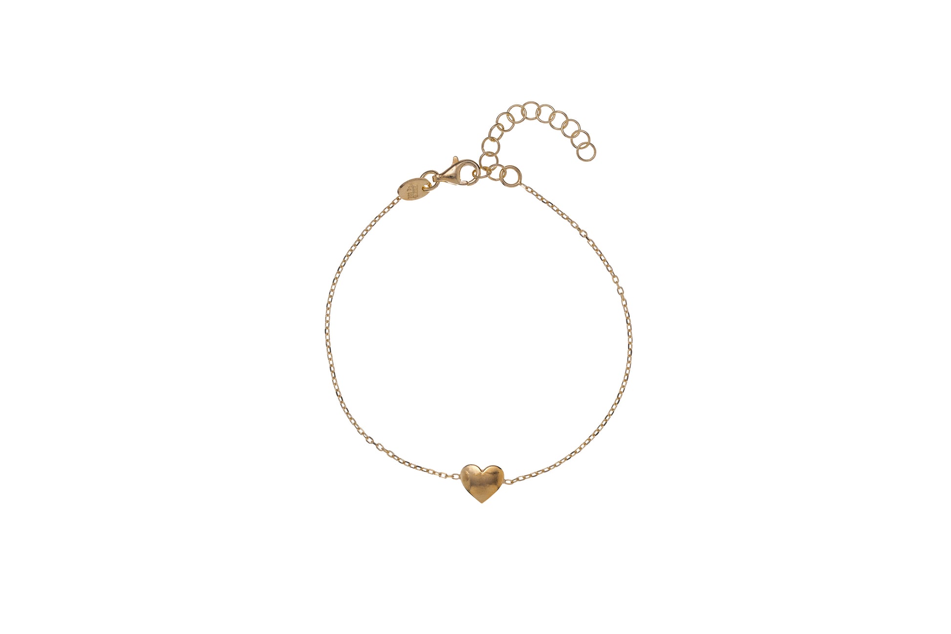 Sunshine Simple Solid Heart Bracelet - John Ross Jewellers