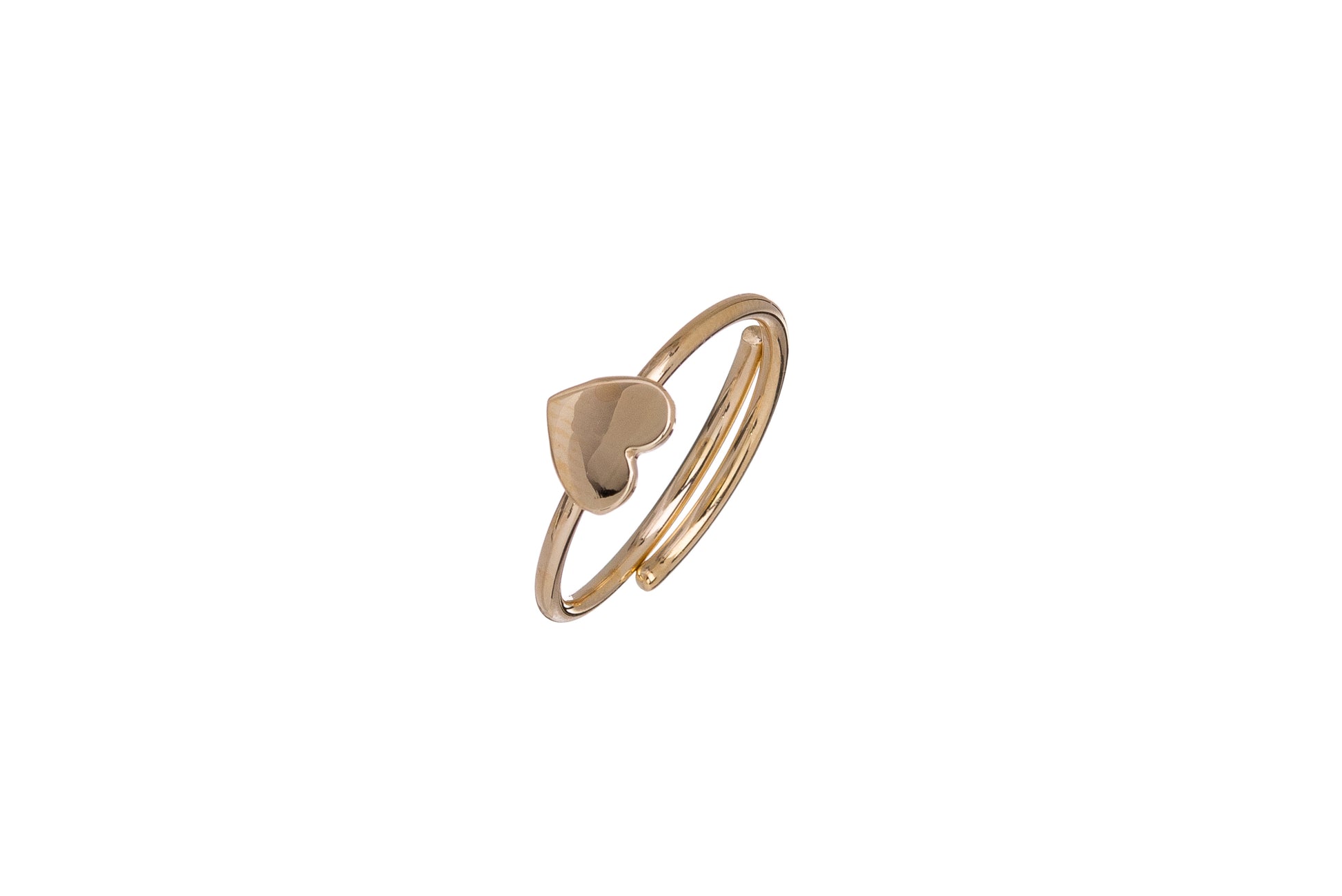 Sunshine Simple Solid Heart Ring - John Ross Jewellers