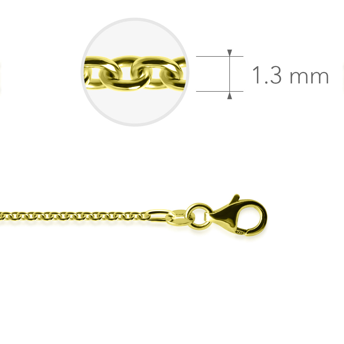 Glitz Double Eternity CZ Necklace | 50cm - John Ross Jewellers