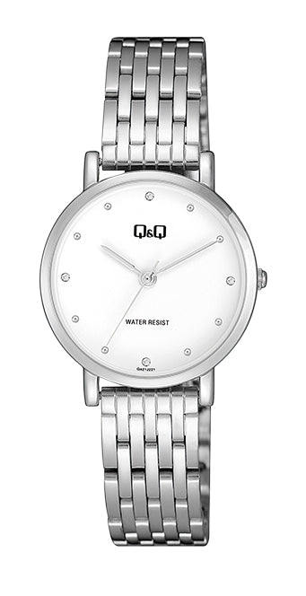 Q&Q Ladies Silver Multi-Link Watch - John Ross Jewellers