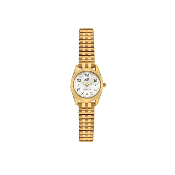 Q&Q Ladies Gold Watch with Expandable Strap - John Ross Jewellers