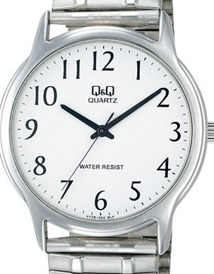 Q&Q Gents Silver Watch with Expandable Strap - John Ross Jewellers