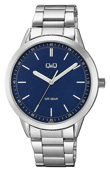 Q&Q Gents Silver Three Link Watch - John Ross Jewellers