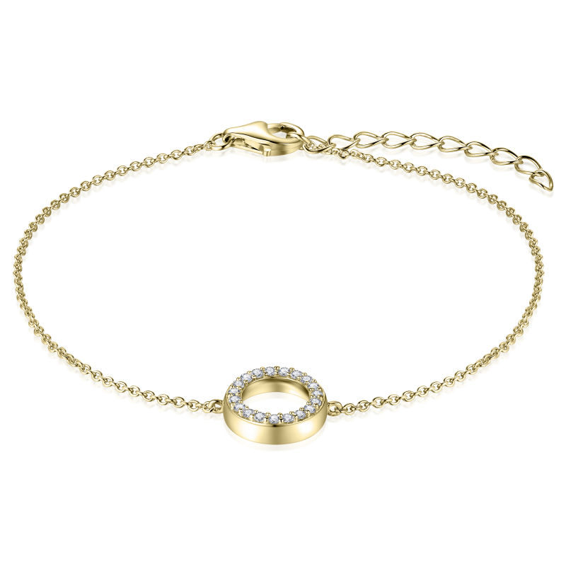 Glitz Eternity CZ Bracelet - Gold - John Ross Jewellers