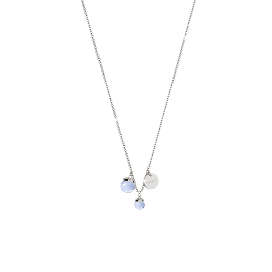 REBECCA Hollywood Stone Necklace - Two Stone Lavender - John Ross Jewellers