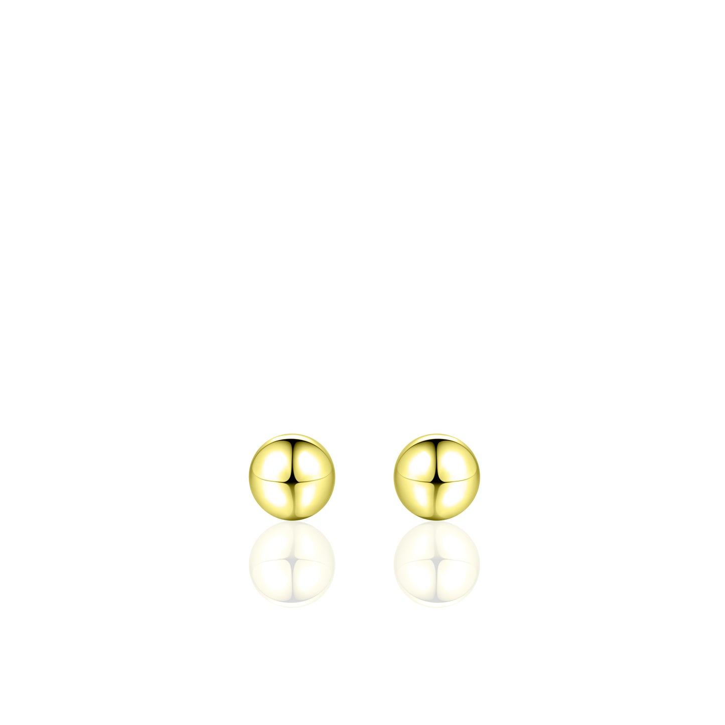 Glitz 6mm Ball Stud Earrings - Gold - John Ross Jewellers