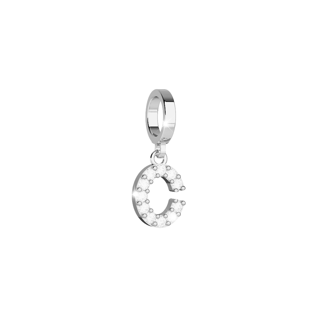 REBECCA MyWorld Letter Bracelet - Silver|Crystal Initial - John Ross Jewellers