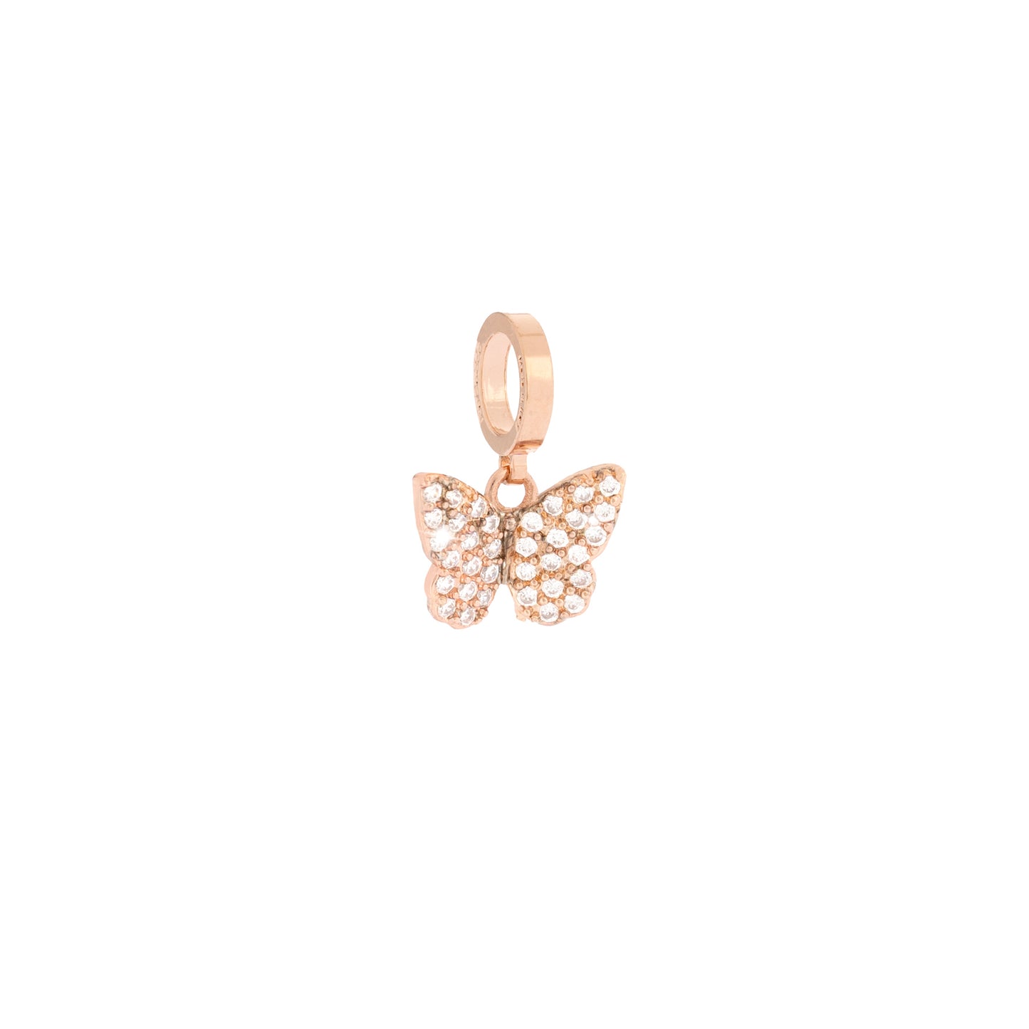 REBECCA MyWorld Pearl Bracelet - Rose Butterfly Charm - John Ross Jewellers