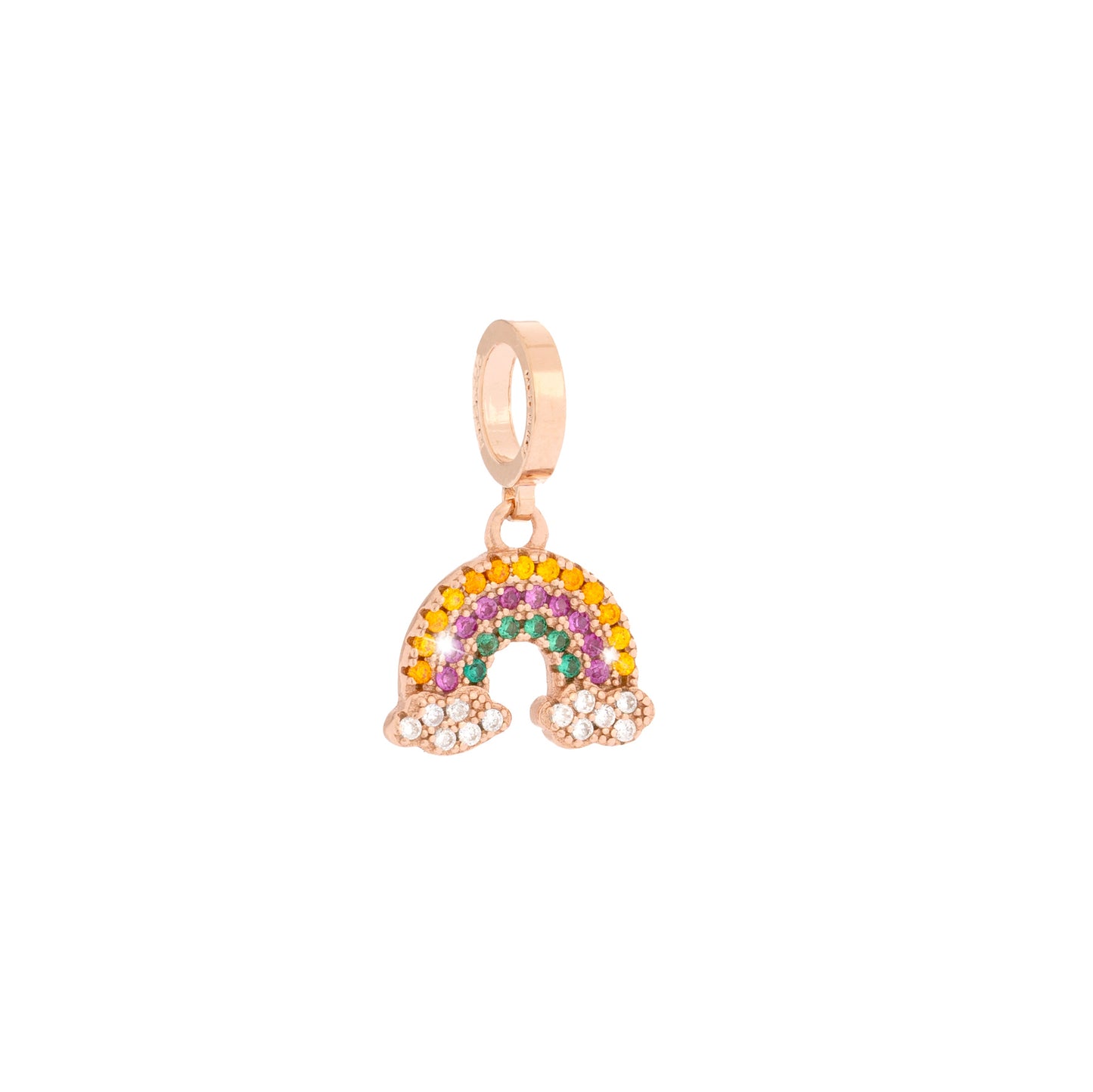 REBECCA MyWorld Pearl Bracelet - Rose Rainbow Charm - John Ross Jewellers