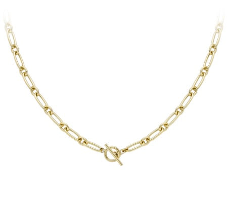 9ct Gold T-Bar Necklace - John Ross Jewellers