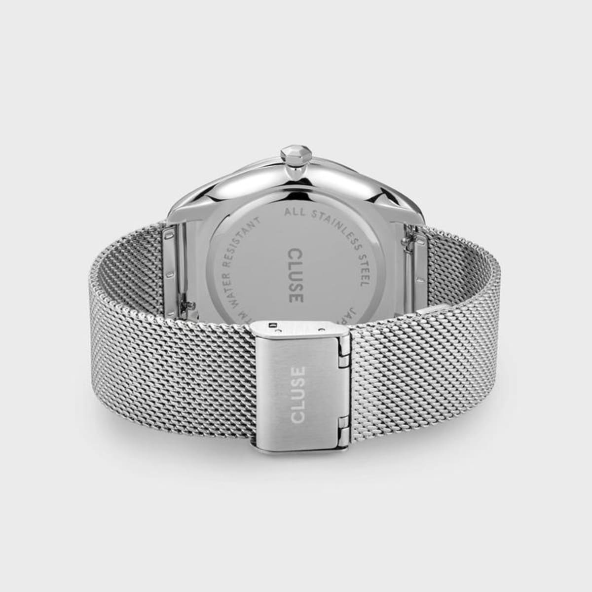 CLUSE Féroce Mesh Silver/White - John Ross Jewellers