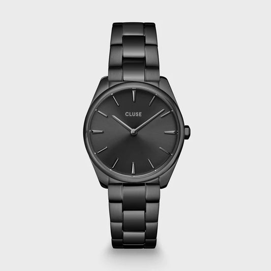 CLUSE Féroce Petite Steel Full Black - John Ross Jewellers