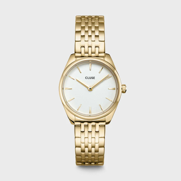 CLUSE Féroce Mini Gold/White - John Ross Jewellers