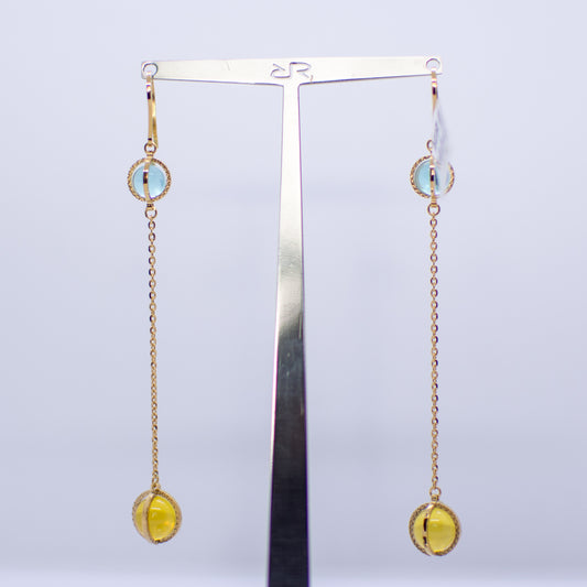 REBECCA Rio Yellow Earrings - John Ross Jewellers