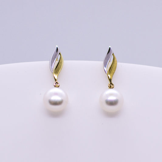 9ct Gold Freshwater Pearl Drop Earrings - John Ross Jewellers