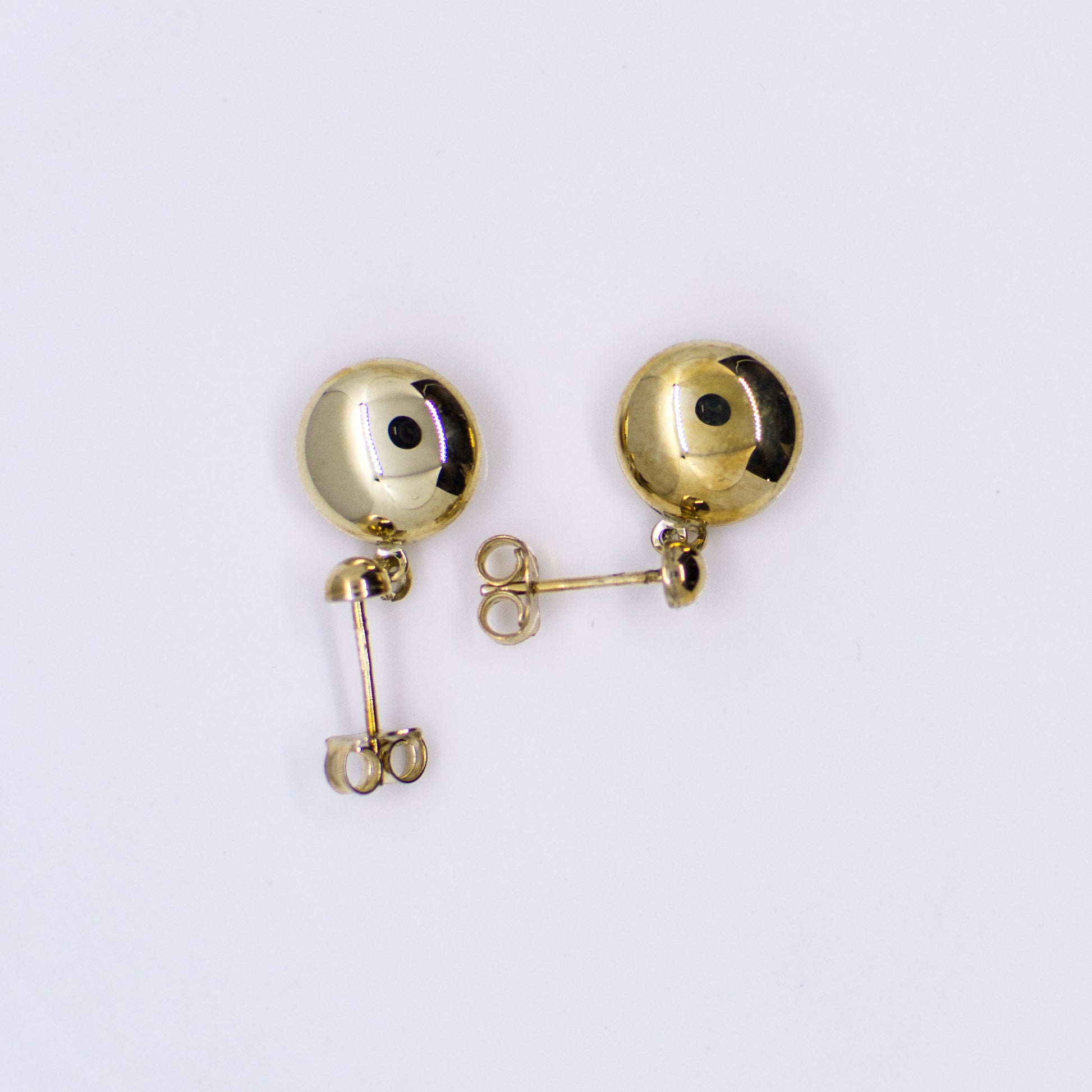 9ct Gold Disc Drop Earrings - John Ross Jewellers