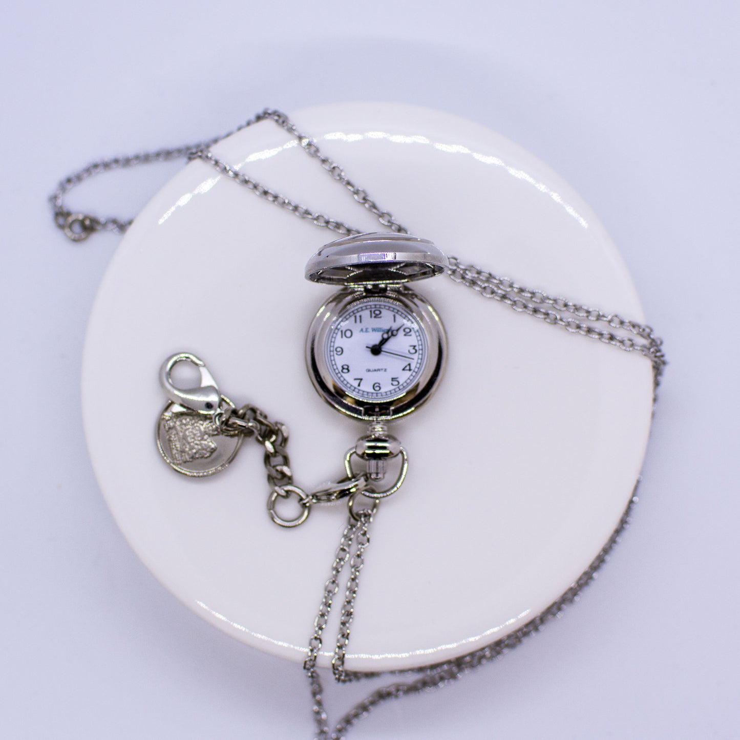 A.E. Williams Silver Fob Watch - John Ross Jewellers