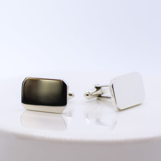 Silver Cufflinks - Square - John Ross Jewellers