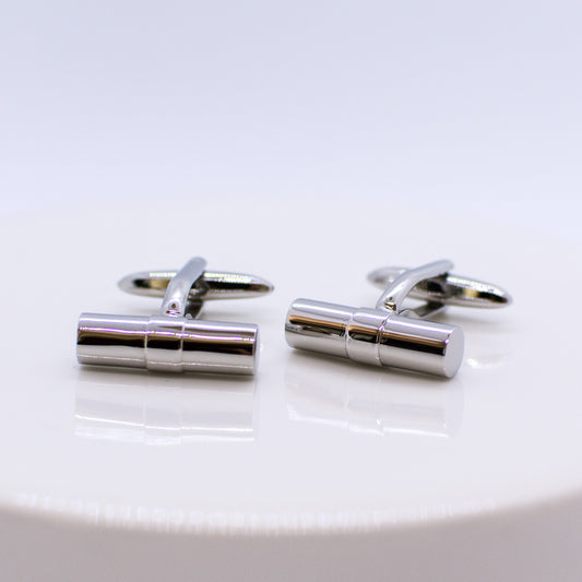 Silver Cufflinks - Rounded Bar - John Ross Jewellers