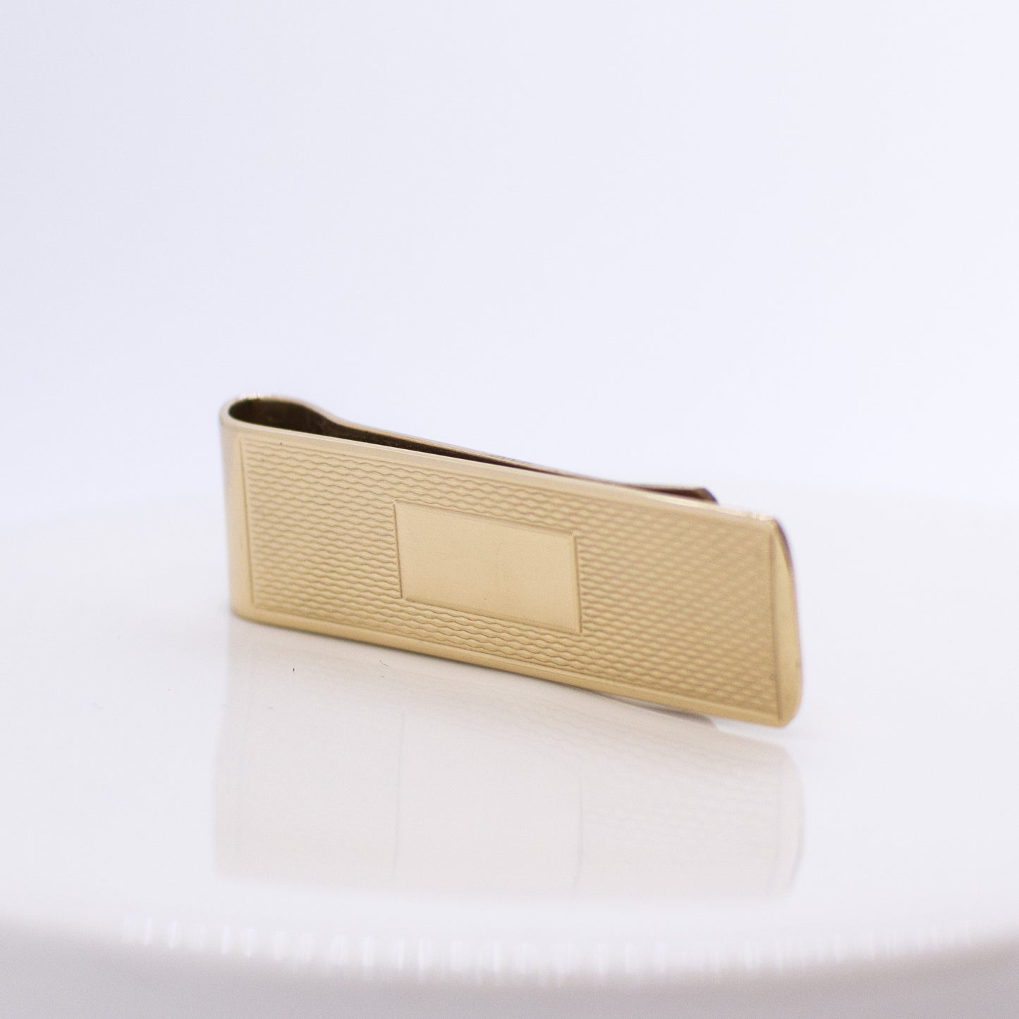 9ct Gold Patterned Money Clip - John Ross Jewellers