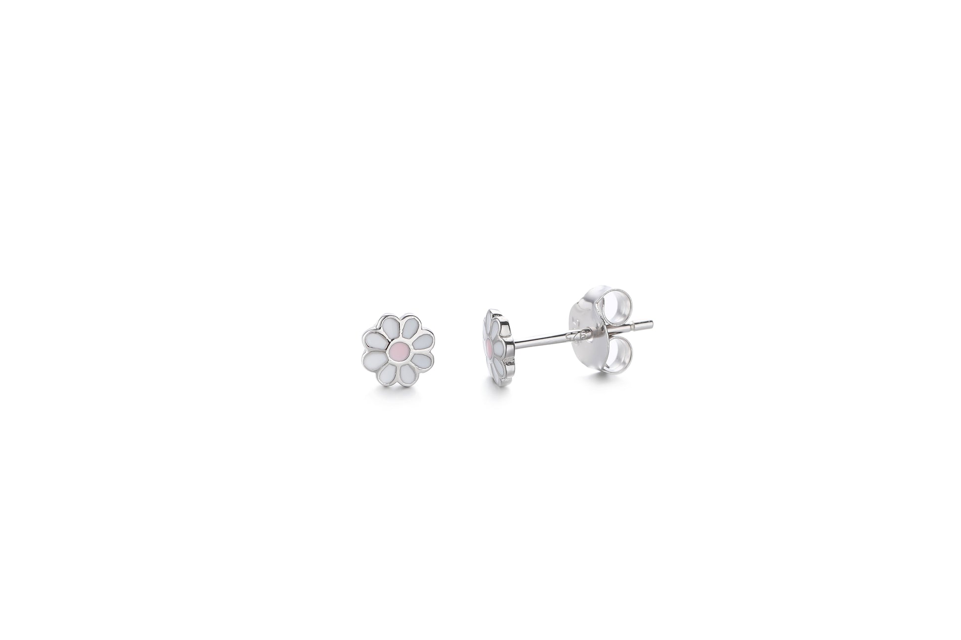 Silver Tiny Daisy Stud Earrings - John Ross Jewellers