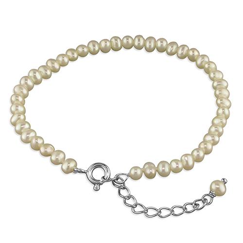 Kids Silver Pearl Bracelet - John Ross Jewellers