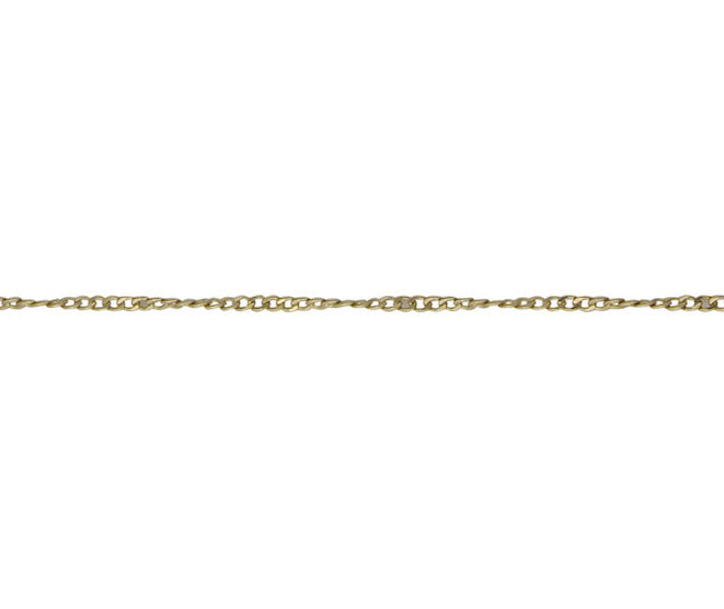 9ct Gold 14 Round Twisted Curb Chain - John Ross Jewellers