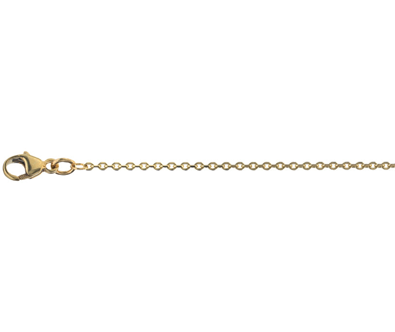 9ct Gold Tight Link Filed Trace Chain - John Ross Jewellers