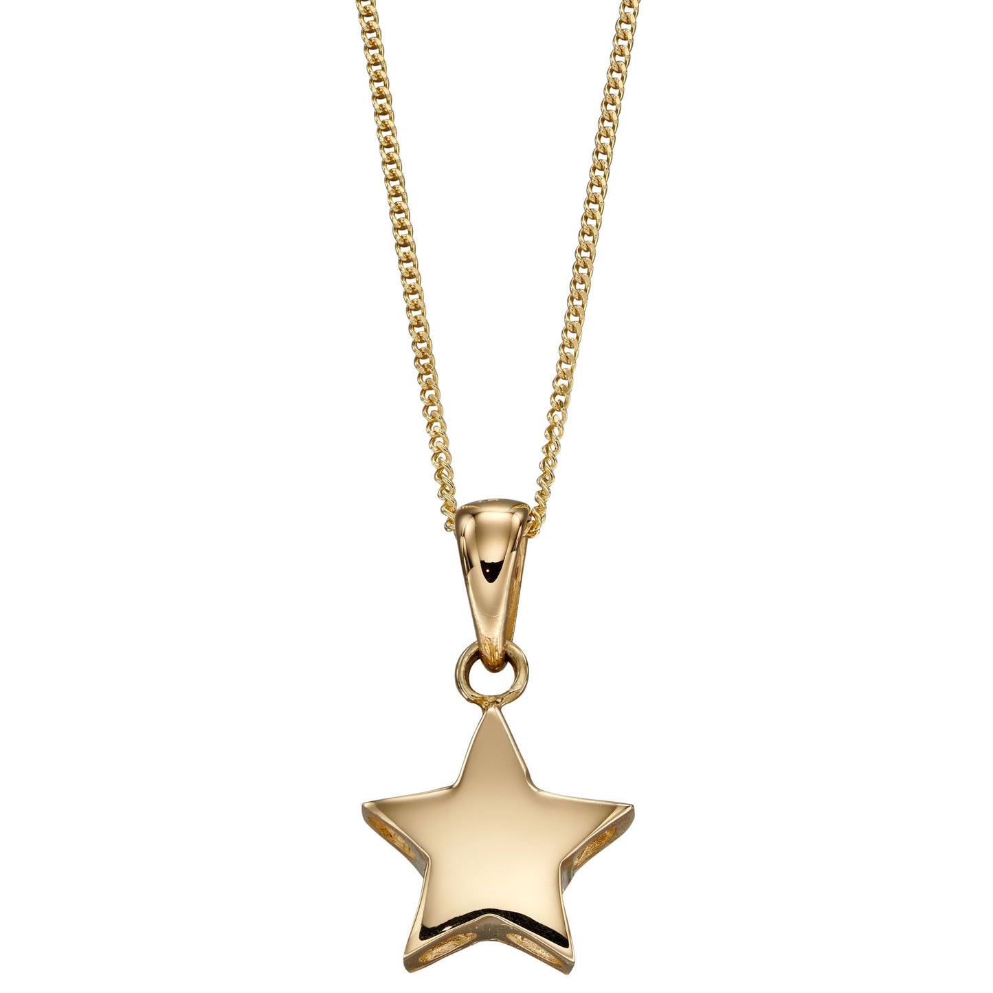 9ct Gold Star Necklace - John Ross Jewellers