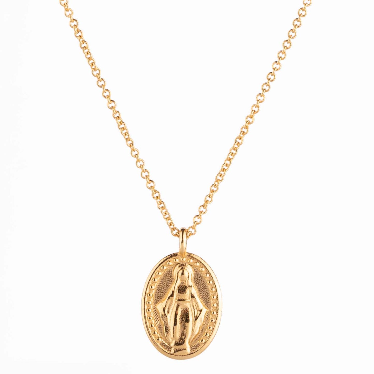 REBECCA Sentiment Necklace | Protection 9ct Yellow Gold - John Ross Jewellers
