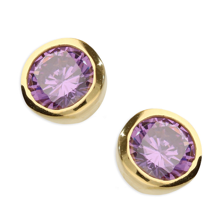 SUNSHINE CZ Stud Earrings | February - John Ross Jewellers