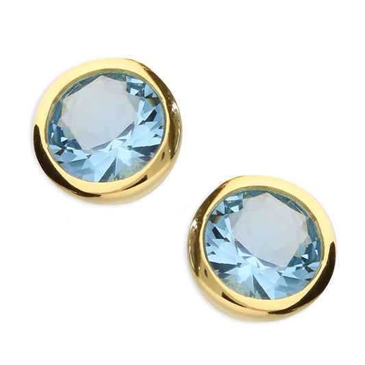 SUNSHINE CZ Stud Earrings | March - John Ross Jewellers