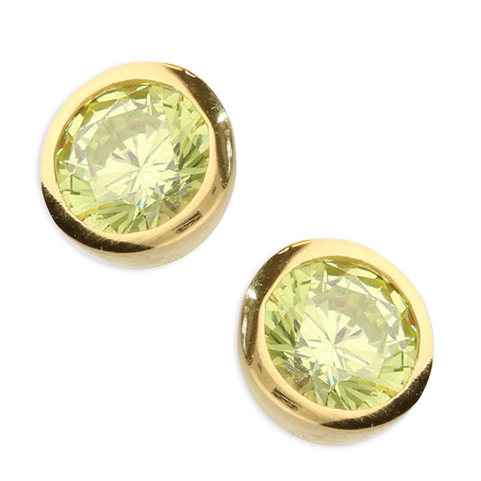 SUNSHINE CZ Stud Earrings | August - John Ross Jewellers