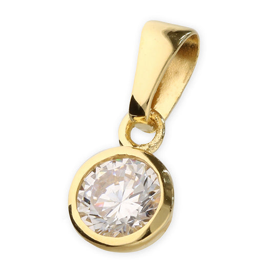 Sunshine Cz Solitaire Necklace - John Ross Jewellers