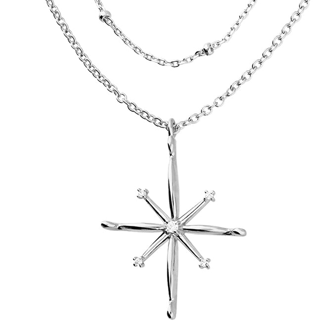 SUNSHINE North Star Necklace - Silver - John Ross Jewellers