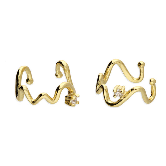 Ear Candy Wavy CZ Cuffs - John Ross Jewellers