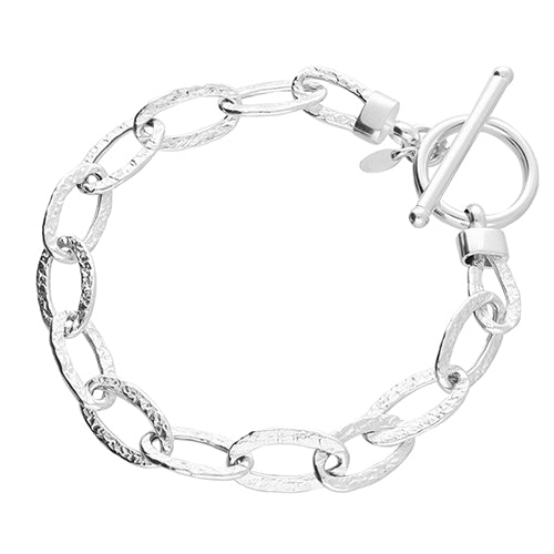 Silver Chunky T-Bar Bracelet - John Ross Jewellers