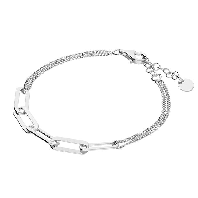 Silver Long Link Bracelet - John Ross Jewellers