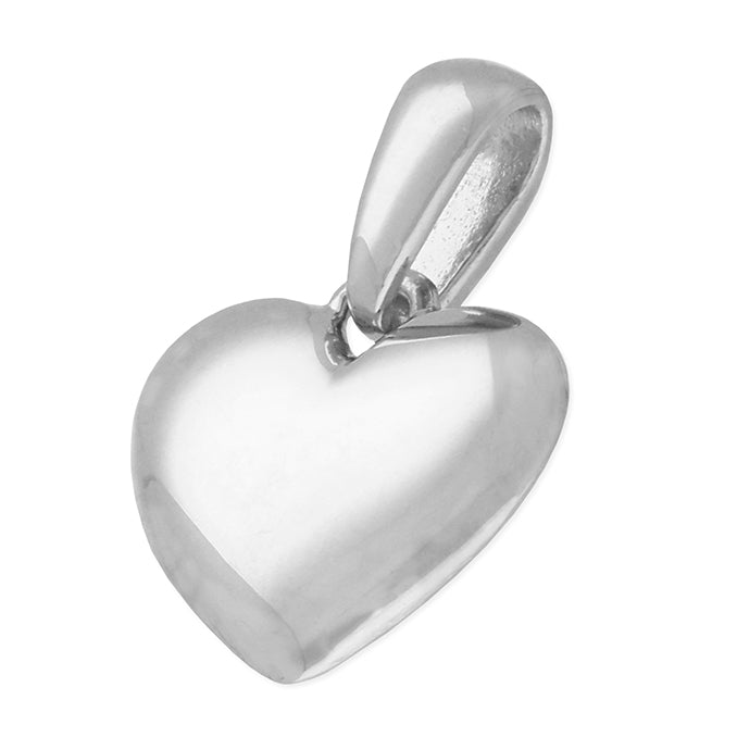 Silver Heart Pendant & Chain - John Ross Jewellers